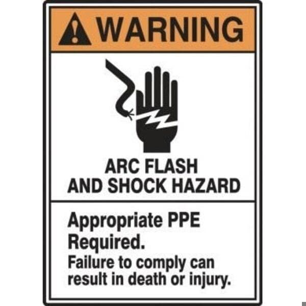 Accuform ANSI WARNING SAFETY SIGN ARC FLASH MELC361XT MELC361XT - main